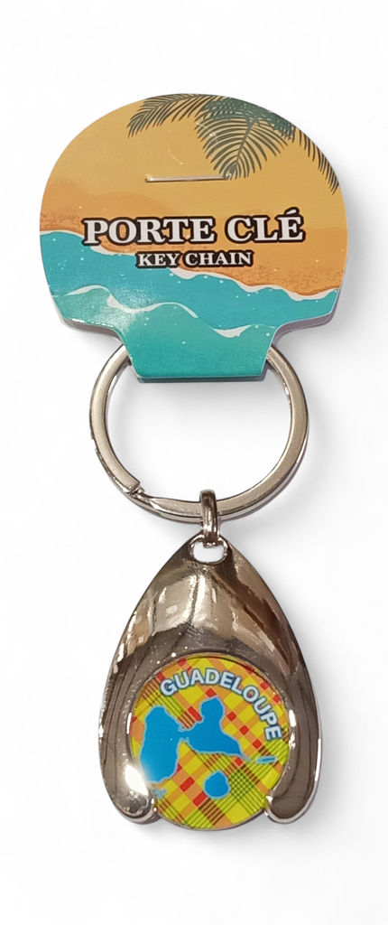 Porte-Clé Jeton Carte madras