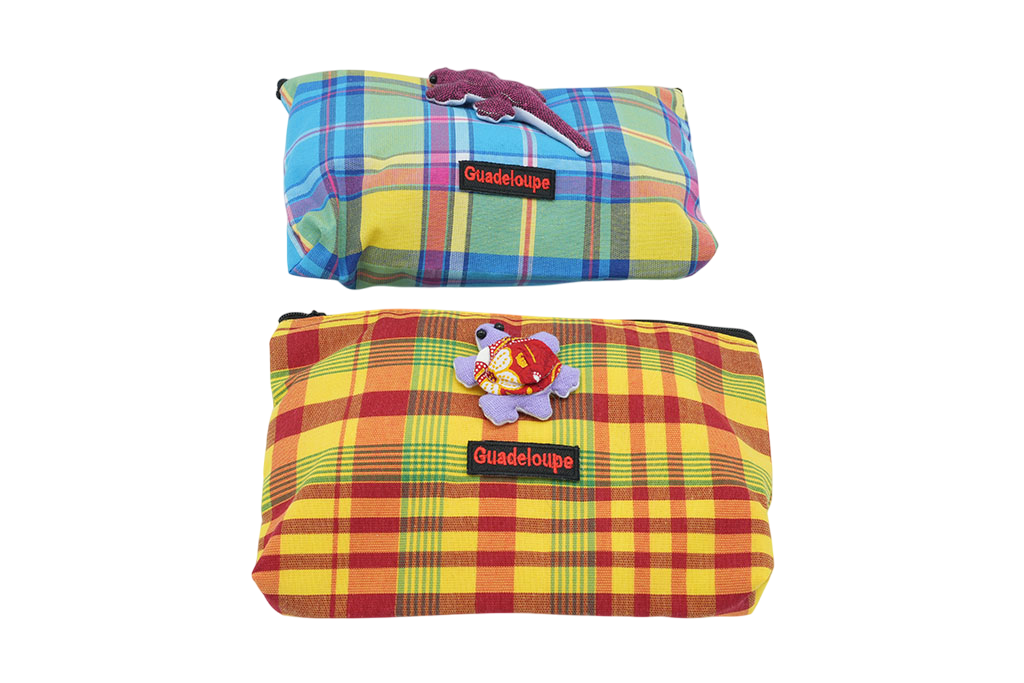 Pochette Madras Avec Tortue