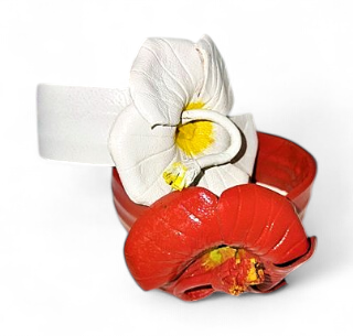 Bracelet Cuir Fleur Mix Couleurs