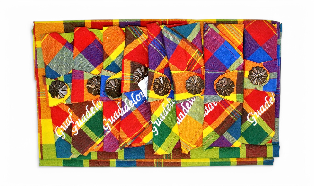 Service 8 Couverts Madras Nappe 240X140