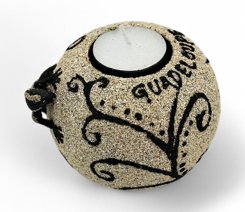 Bougie Ronde Sable Blanc