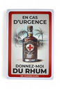 Affiche Métal 20X30 - Urgence Rhum