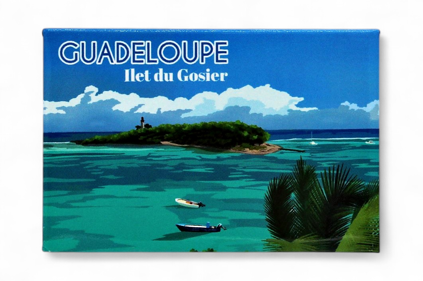 Magnet rectangle -illustration Ilet Gosier GP