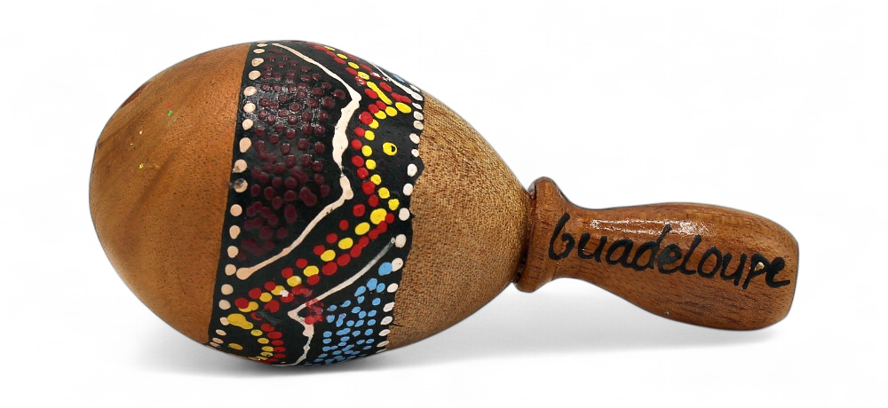 Maracas œuf stick abstract half peint 5 cm 