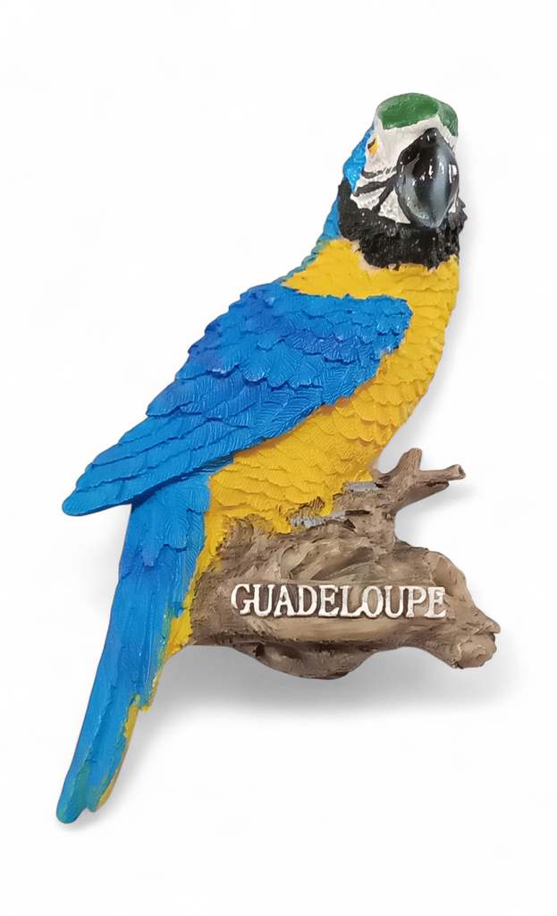 Magnet Résine Perroquet Bleu et jaune