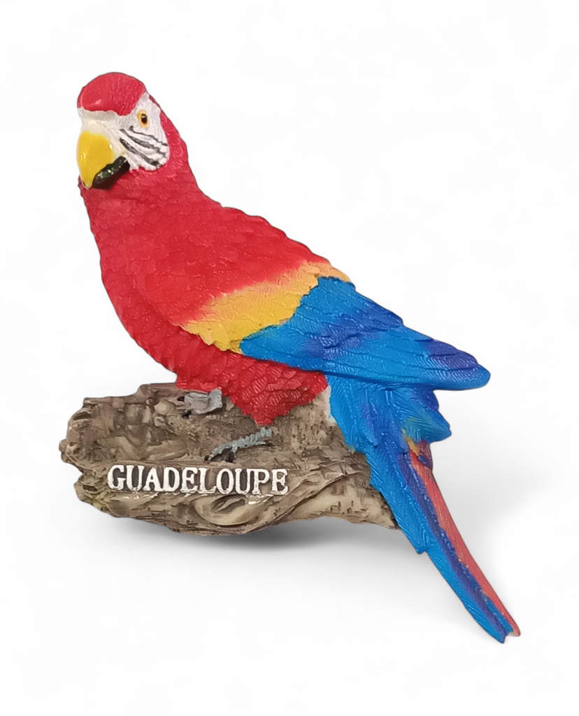 Magnet Résine Perroquet Rouge et jaune