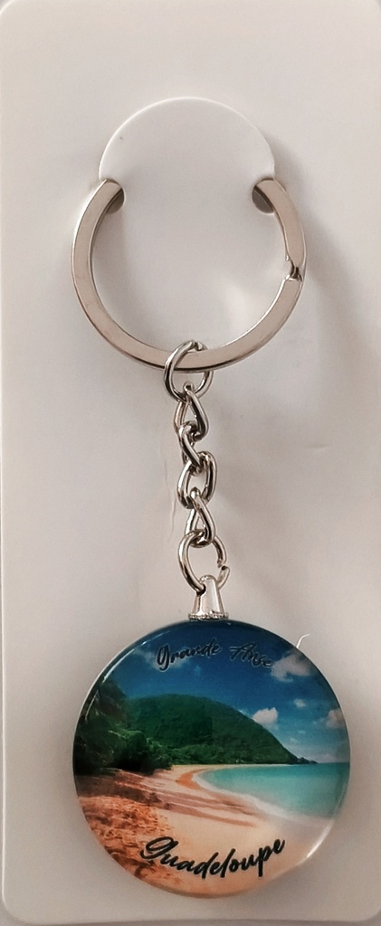 Porte-clé Verre - Plage de Grande Anse GP