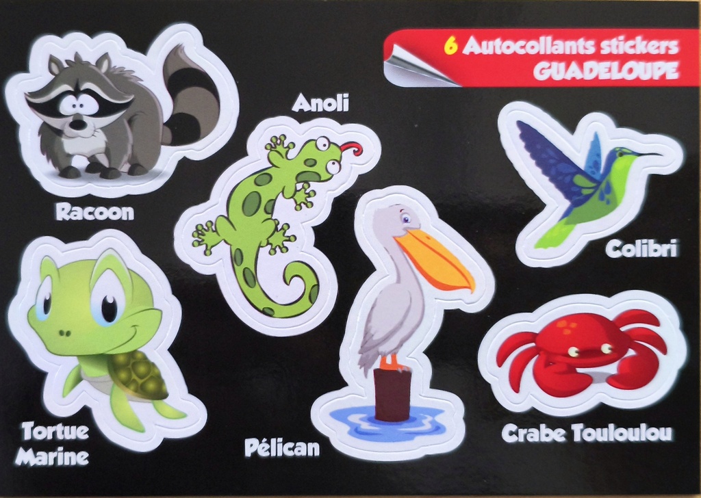 Cp 10x15 GP 971 Sticker Multi Animaux 